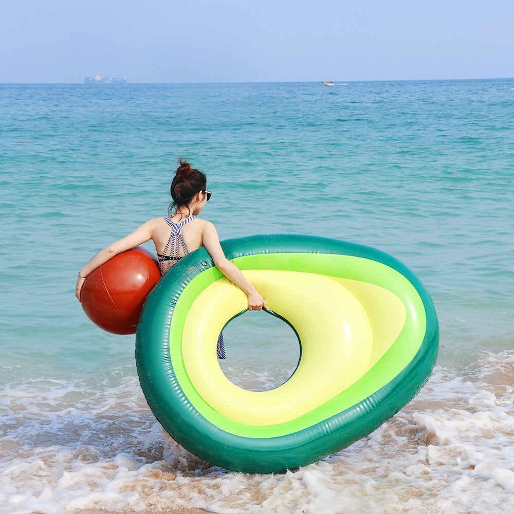 Pregnancy-Friendly Inflatable Avocado Pool Float – Ultimate Belly Support & Relaxation for Moms-to-Be | Babymoon Essential! 🥑💖🌊