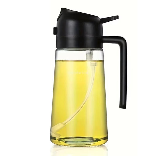 ✨ 2-in-1 Oil Spray Bottle for Cooking 🍳 | Olive Oil & Vinegar Mister 🌿 | Kitchen Dispenser for Healthy Cooking 🍽️ | Must-Have Kitchen Accessory 🔥