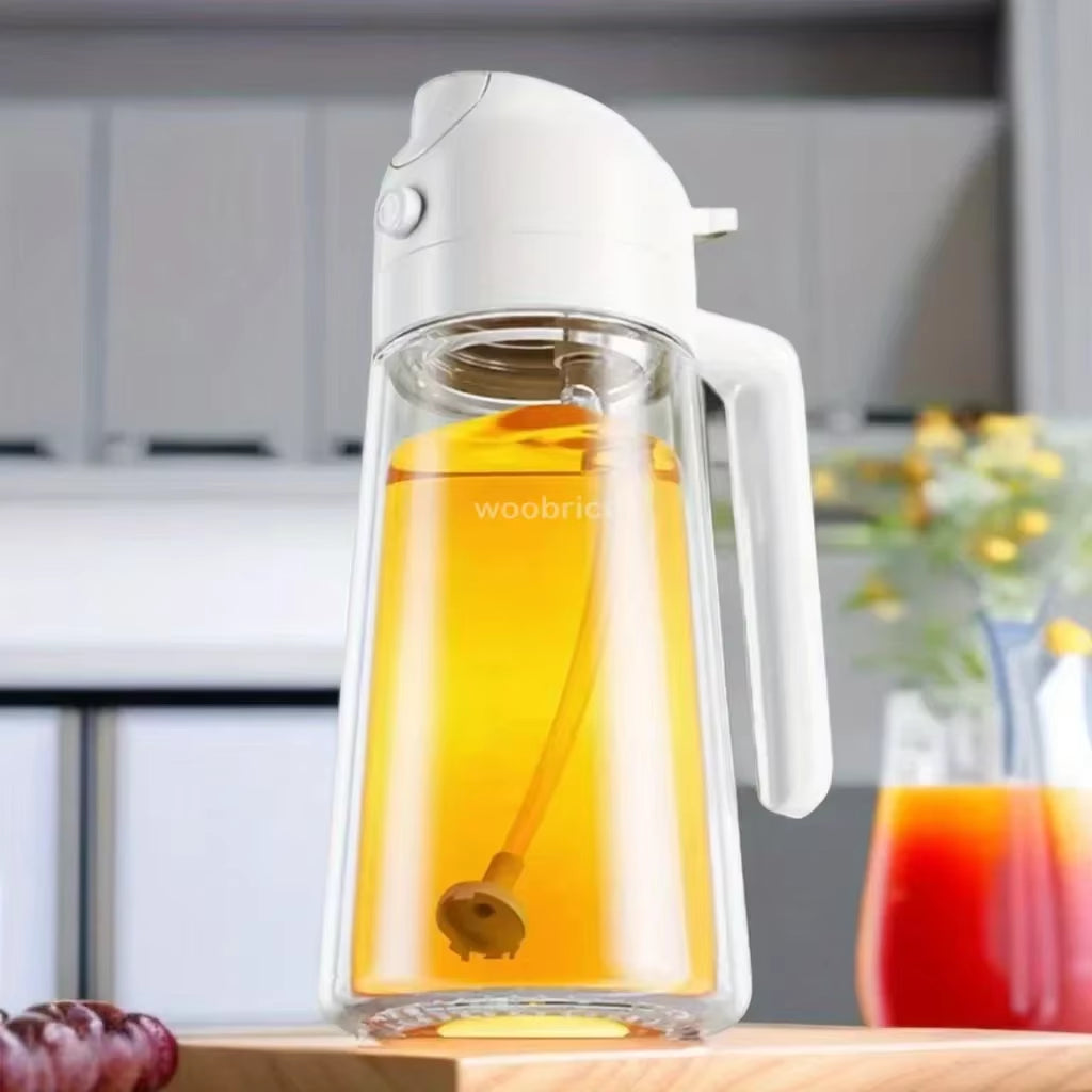 ✨ 2-in-1 Oil Spray Bottle for Cooking 🍳 | Olive Oil & Vinegar Mister 🌿 | Kitchen Dispenser for Healthy Cooking 🍽️ | Must-Have Kitchen Accessory 🔥